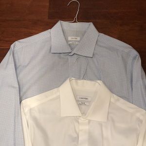 2 Calvin Klein dress shirts